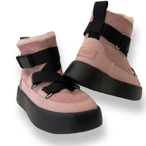 UGG Classic Boom Buckle Suede Leather Boot Size 5 New - Picture 2 of 10